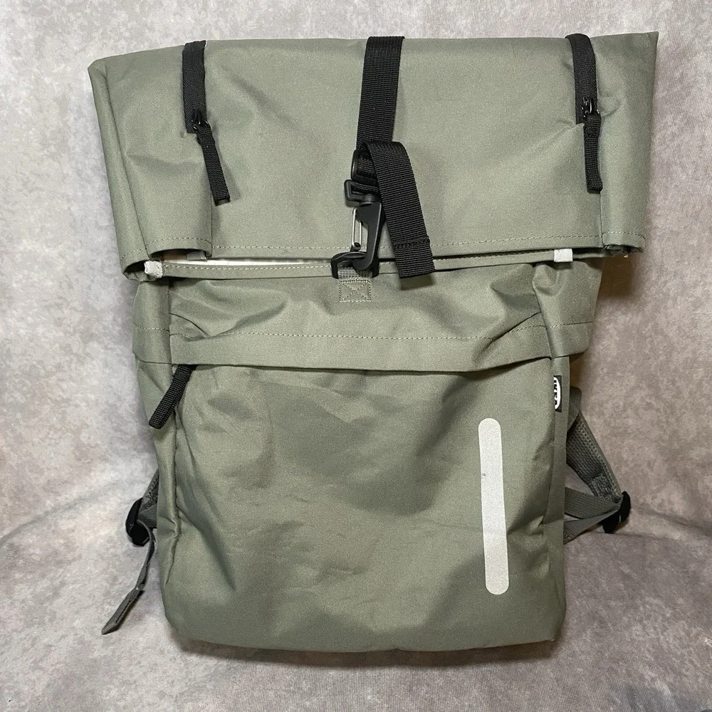RETIRED IKEA DROMSAK Large Hiking Tote Duffle Laptop Backpack Olive Green